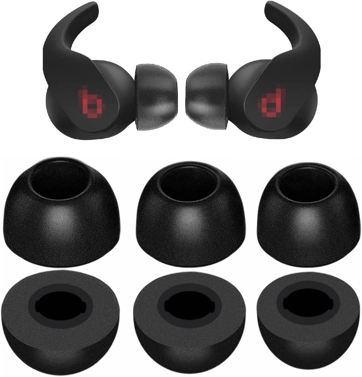 Zachte Schuim Oordopjes voor Beats Fit Pro Vervanging - Set van 3 Paar