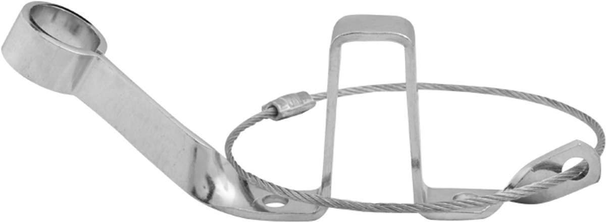 Hulpkoppeling aanhanger met steun en stekkerhouder