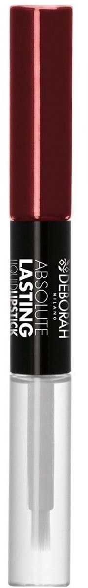 Deborah Milano Absolute Lasting Liquid Lipstick - 18 Plum - Duo lippenstift langhoudend - Donker Paars