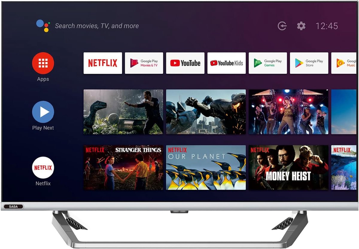 32 inch Smart HD Ready TV met Android 9, Chromecast en Airplay - Wifi Ingebouwd