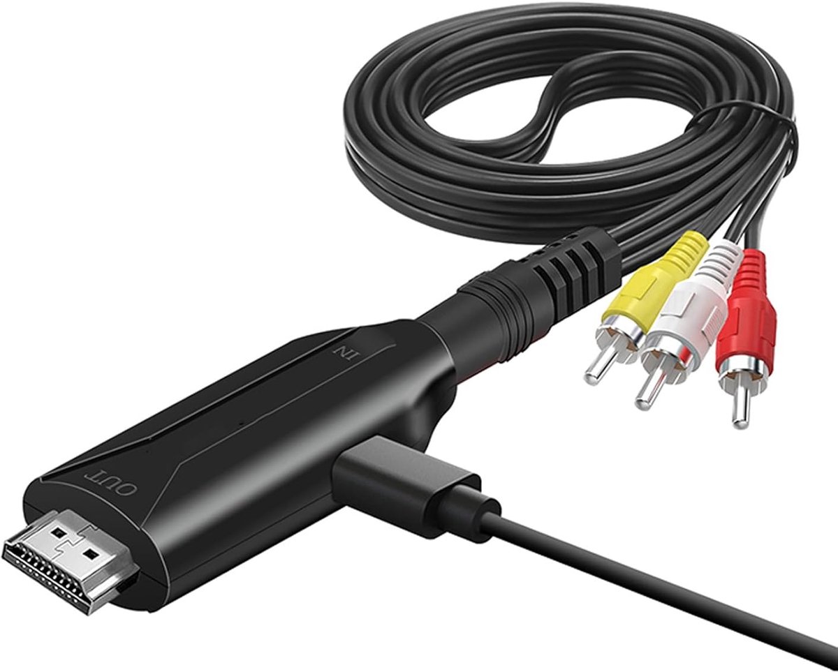 AV naar HDMI Converter - 1080P Adapter voor Composiet Audio Video