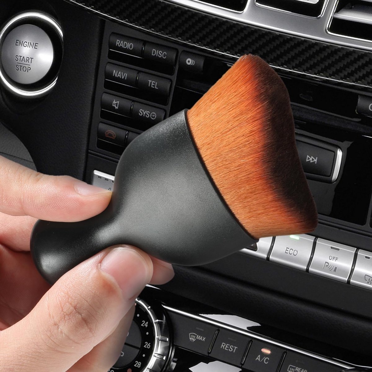 Auto Interieur Reinigingsborstel Set - Zachte Stofdoek voor Dashboard & Detailwerk