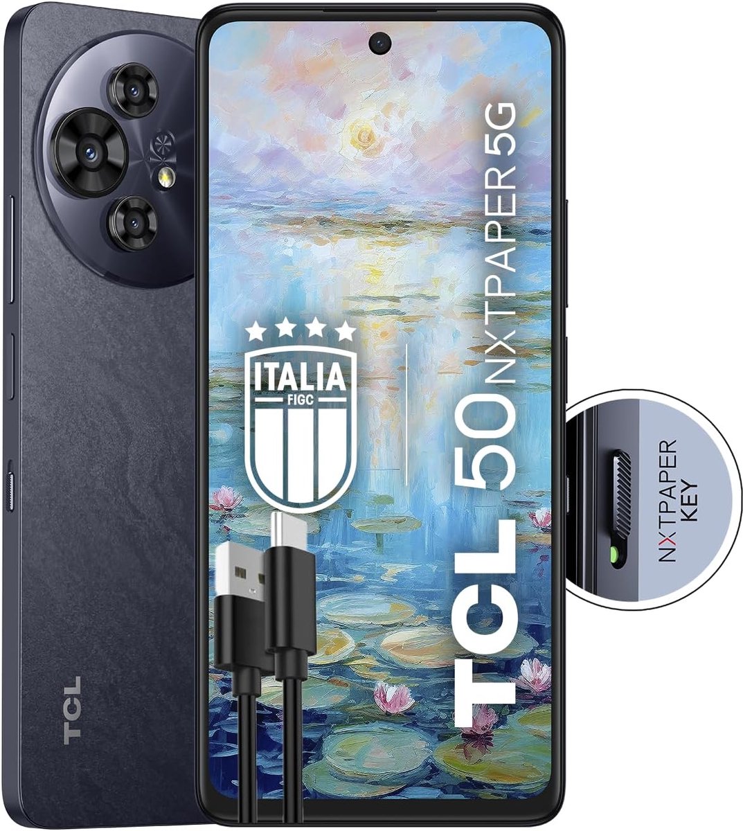 5G Smartphone met 6.8 Inch 120Hz Nxtpaper Scherm, 256GB Opslag en 108MP Camera