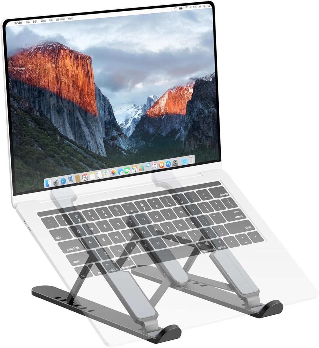 In Hoogte Verstelbare en Inklapbare Laptopstandaard voor Ergonomisch Werken