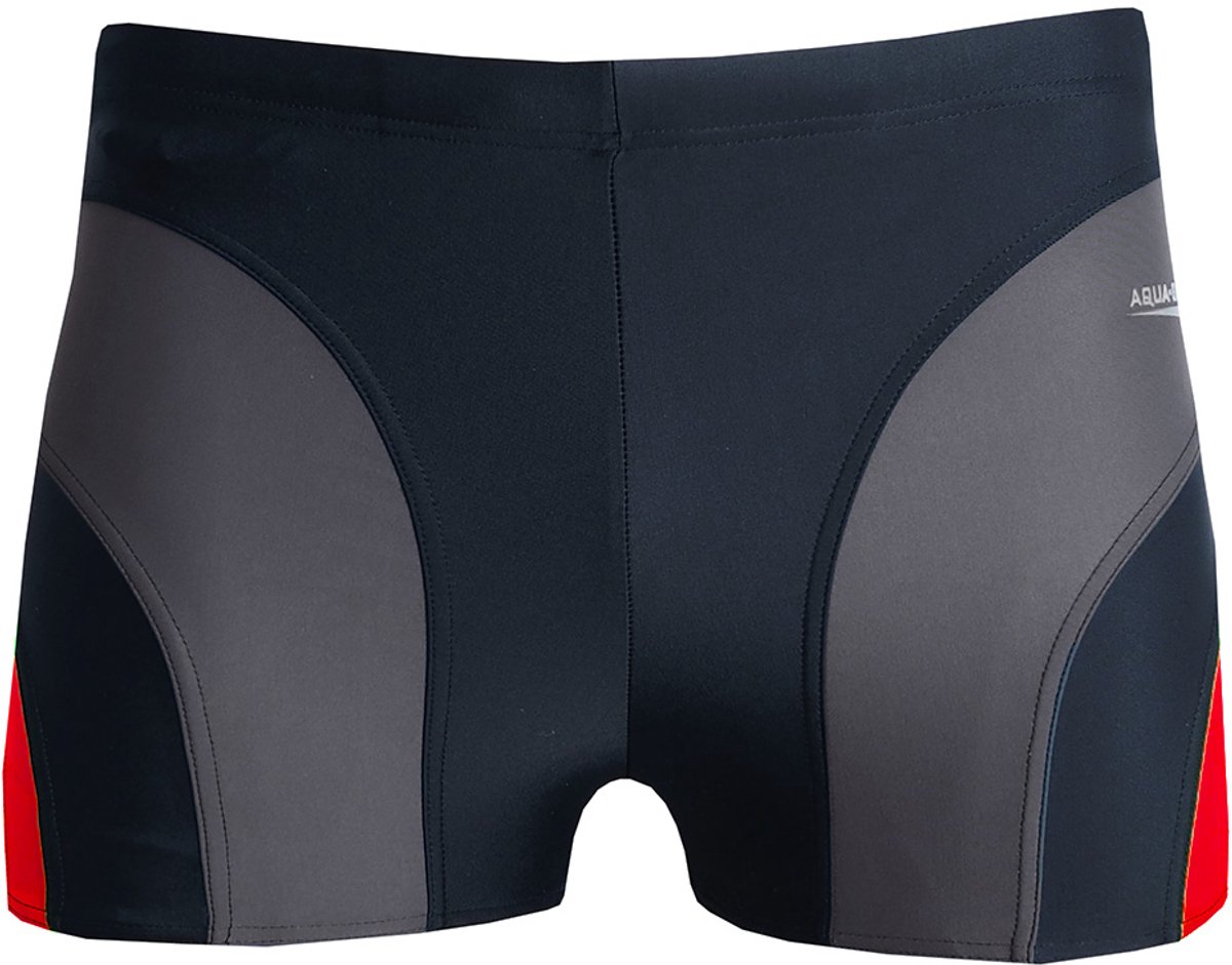 AQUA-SPEED Short Bad Heren Sasha Grijs Rood - Maat S