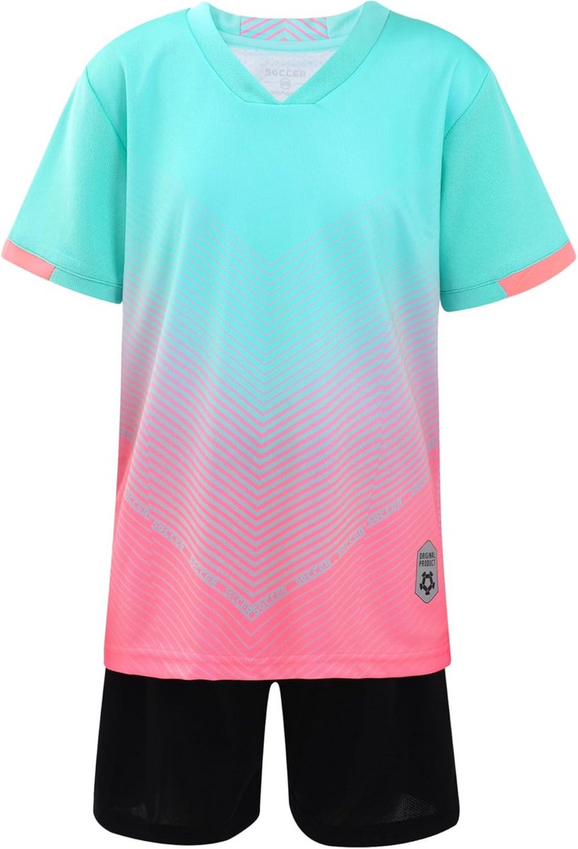 Sportpak Jongens en Meisjes 2-Delig - Ademend T-shirt en Korte Broek voor Voetbal, Basketbal en Training