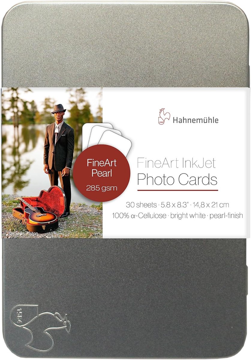 Fotokaarten Fine Art Parel Papier 285gsm - 30 Vellen A5 Formaat voor Inkjet Printing