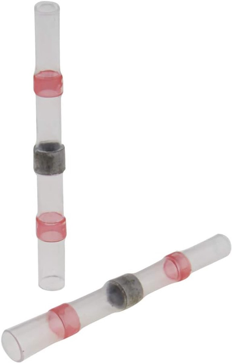 Set van 10 Rood Soldeerverbinder voor Waterdichte Elektrische Verbindingen (0.5-1.5mm²)
