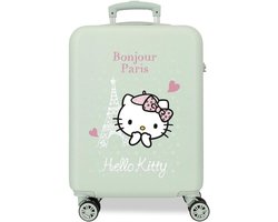 Merkloos Cabinekoffer Meisjes - Handbagage Koffer - Korte Trips - Cijferslot Zijkant - 38 × 55 × 20cm - Mintgroen