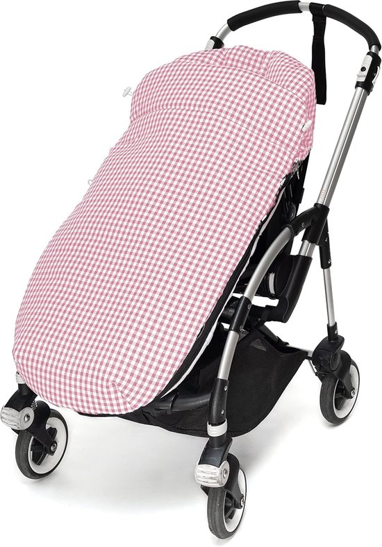 Universele Voetenzak en Verschoon-/Broodtrommeltas voor Kinderwagen - Klassiek Geruit van Merkloos — afbeelding 5