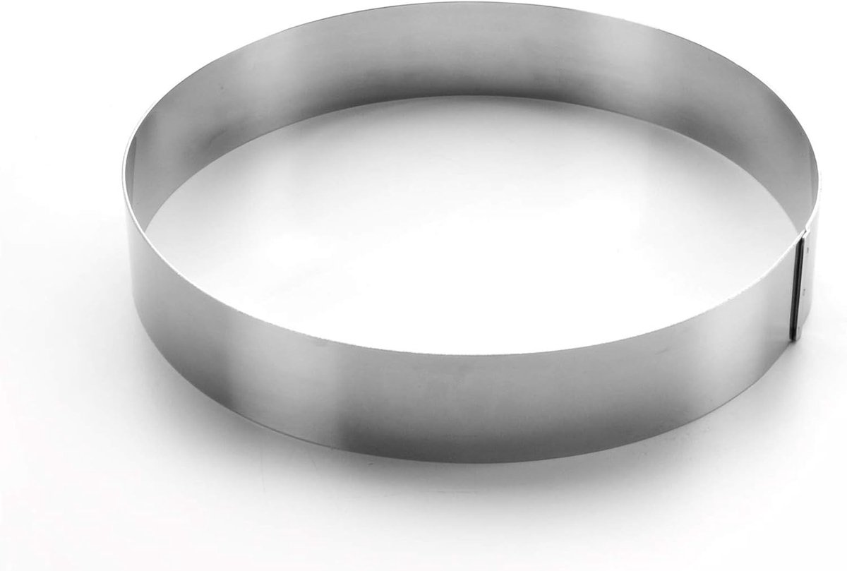 Ronde Ringvorm voor Taart en Cake 26x4,5 cm - 18/10 RVS
