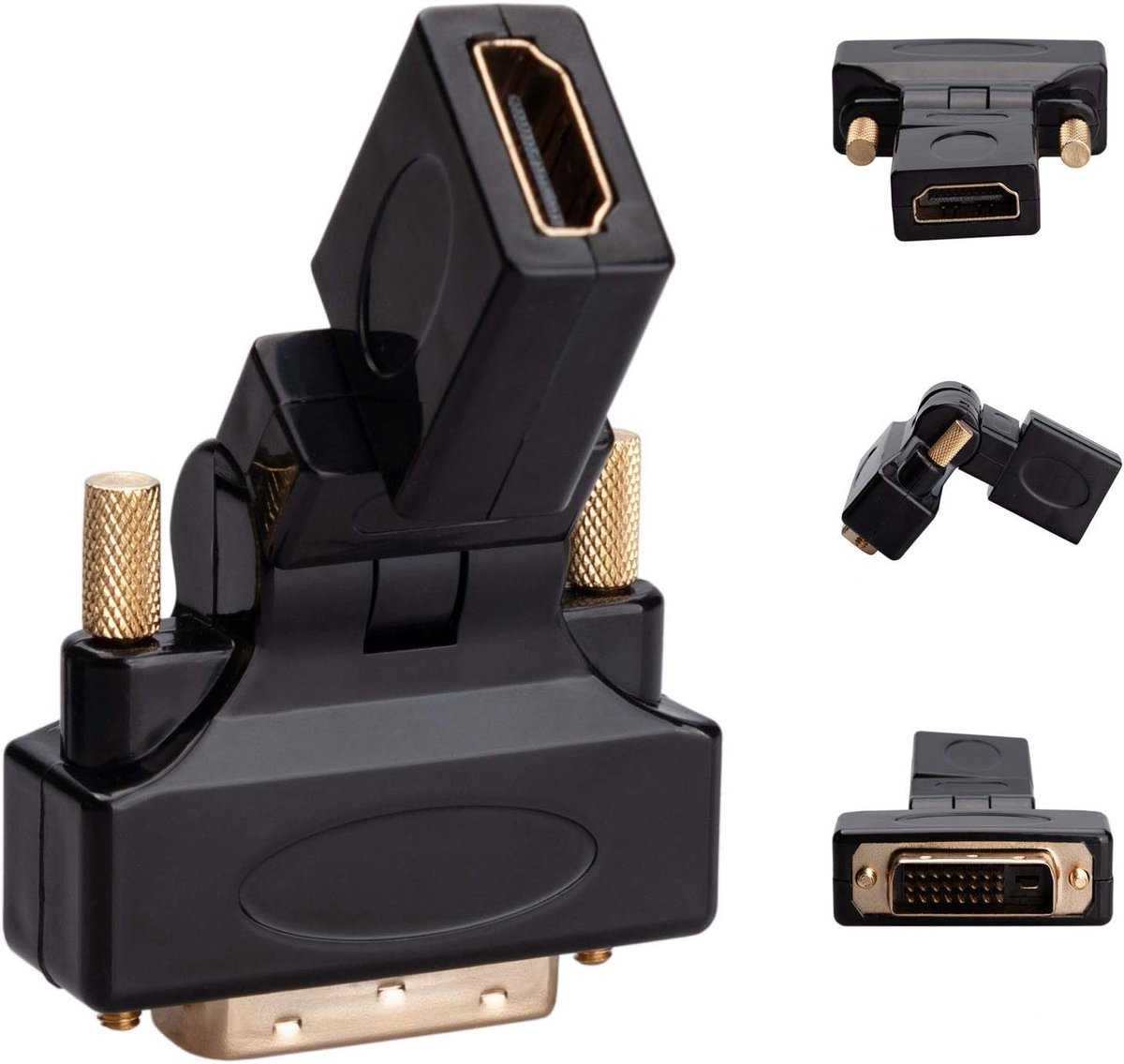 HDMI naar DVI Adapter met 270° Rotatie voor Hoge Kwaliteit Videooverdracht