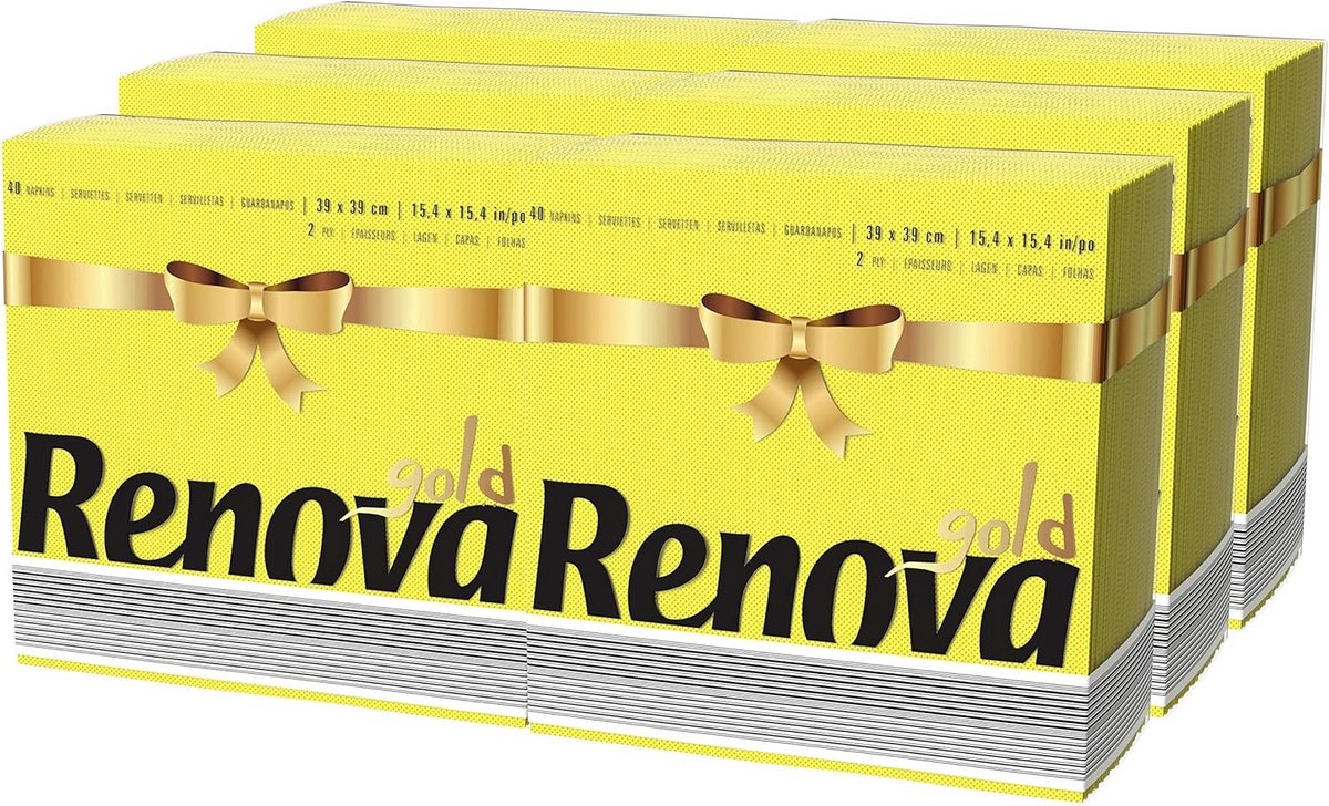 Gele Servetten - Papieren Doeken - Tafeldekken - Premium Kwaliteit - 39x39cm - Geel