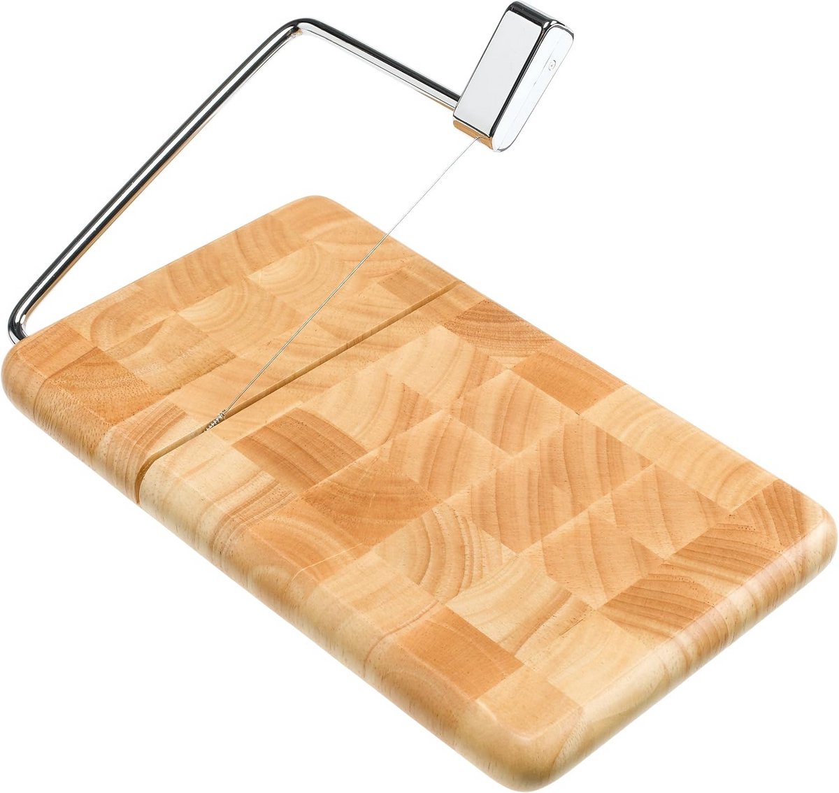 Houten Kaasplank met Snijdraad en Stalen Arm
