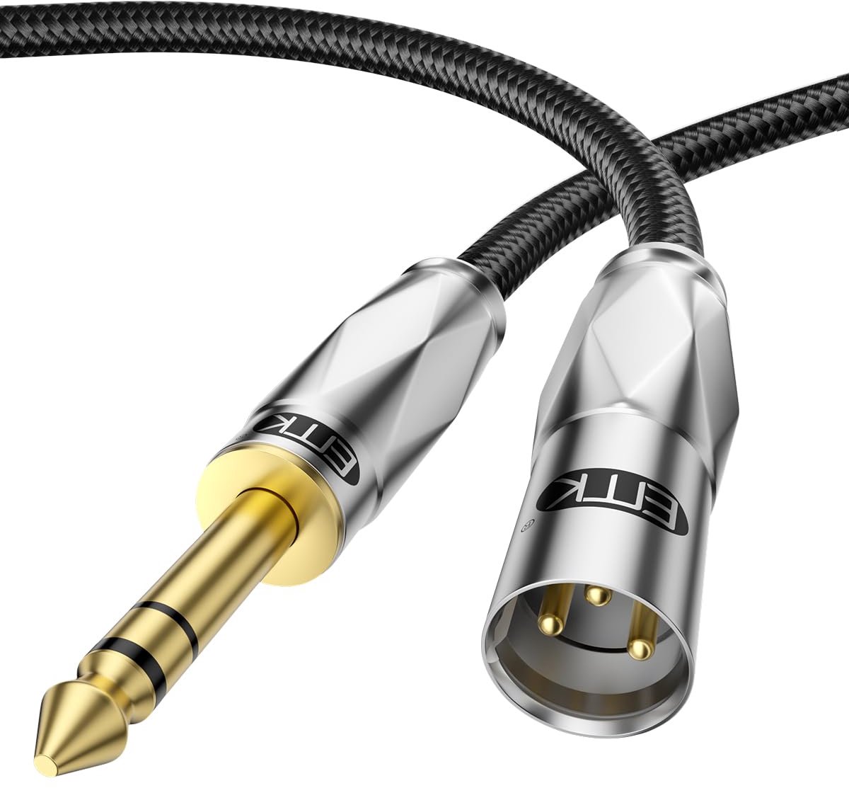 Symmetrische 1/4 inch TRS naar XLR kabel voor Microfoon en Audio Apparatuur - 3 Meter