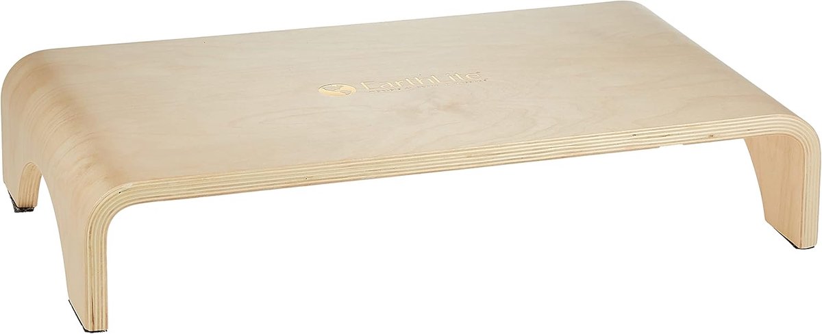Houten Opstapkruk van Massief Esdoornhout - Stevige Voetenbank voor Bed of Massagetafel