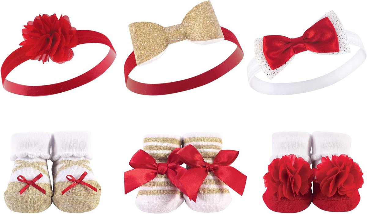 Babymeisje Sokken en Hoofdband Set - Schattige Accessoires Cadeauset