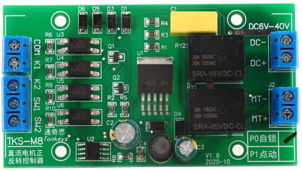 Allecto - Motor Controller - DC6.0V~40V - Vooruit/achteruit Rotatie - Reversible Switching Module - Geschikt voor DIY - Model CW CCW