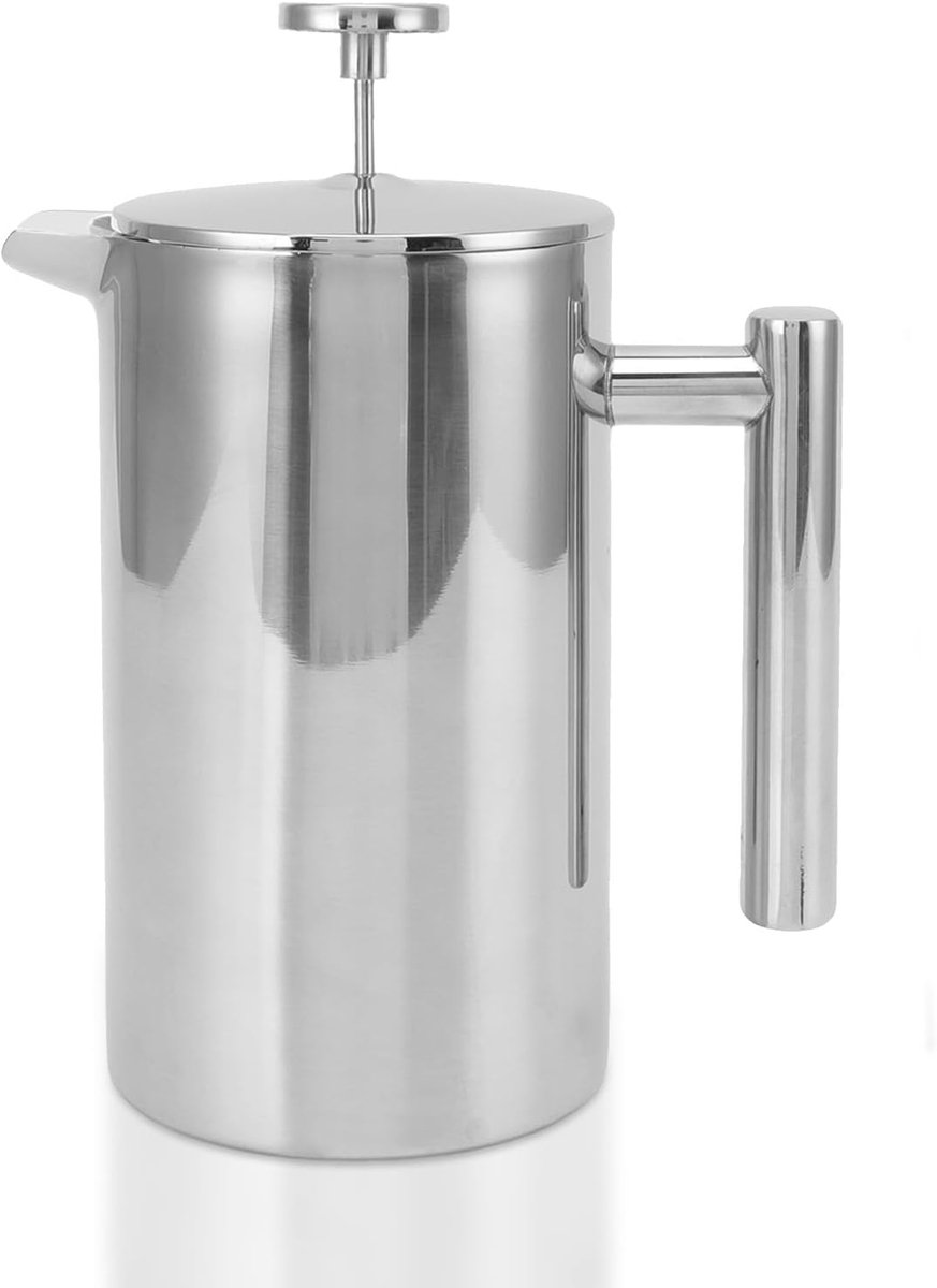 Koffiezetapparaat - Franse Pers - Thuis Koffie Maken - Dubbele Roestvrij Staal - 1000ml Capaciteit