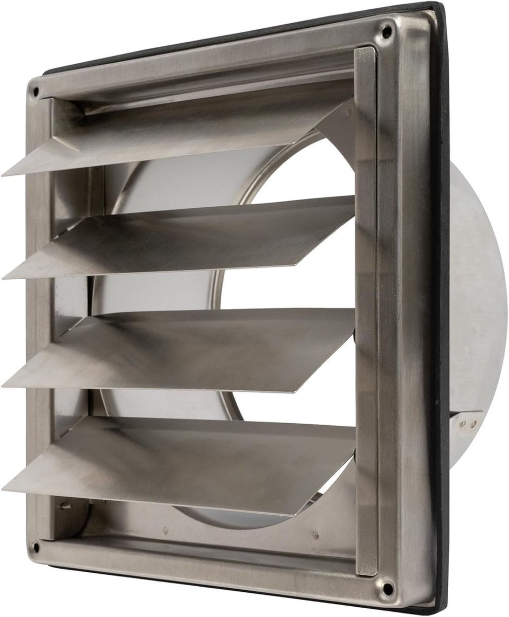 RVS 150mmUitlaatklep met Zwaartekrachtsluiting voor Ventilatie