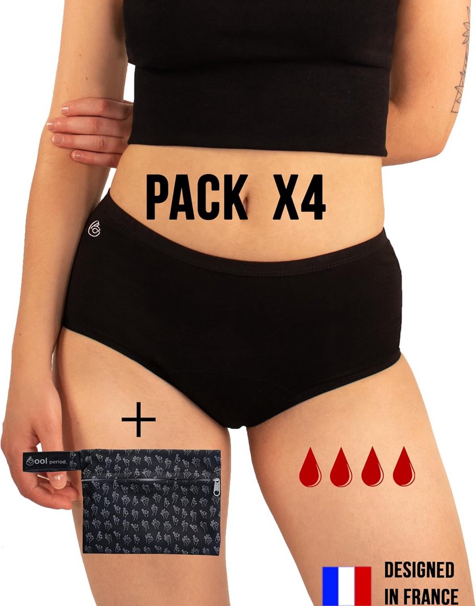 Absorberend en Wasbaar Vrouwenondergoed voor Menstruatie Dagelijks Gebruik