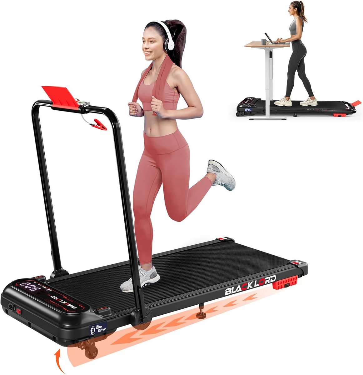 Krachtige Loopband met Hellingshoek Opvouwbaar voor Thuisgebruik