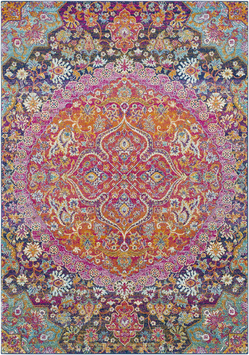 SURYA - NEERJA Vintage Oosters Granaatrood Tapijt