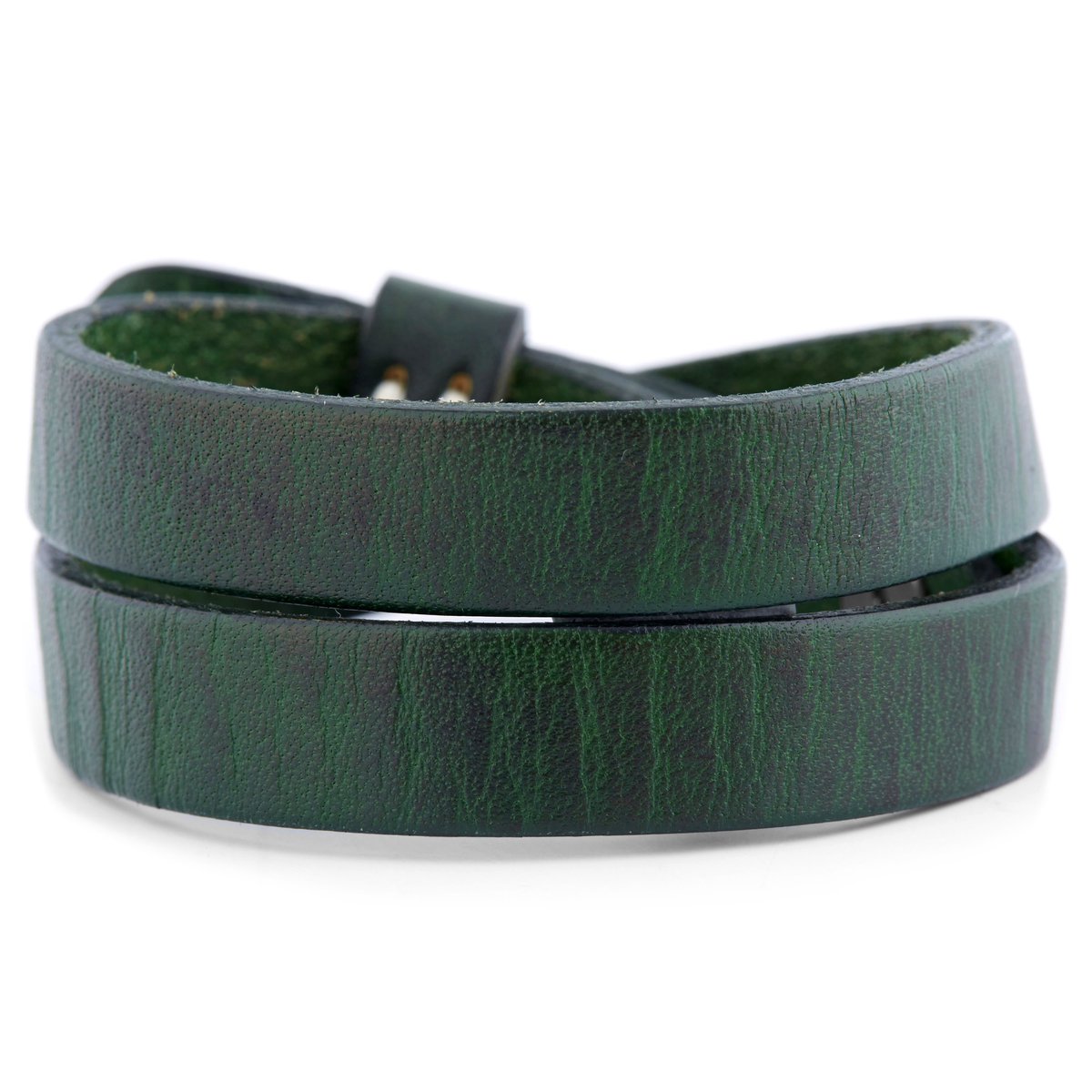 Groene Jackson Lederen Armband