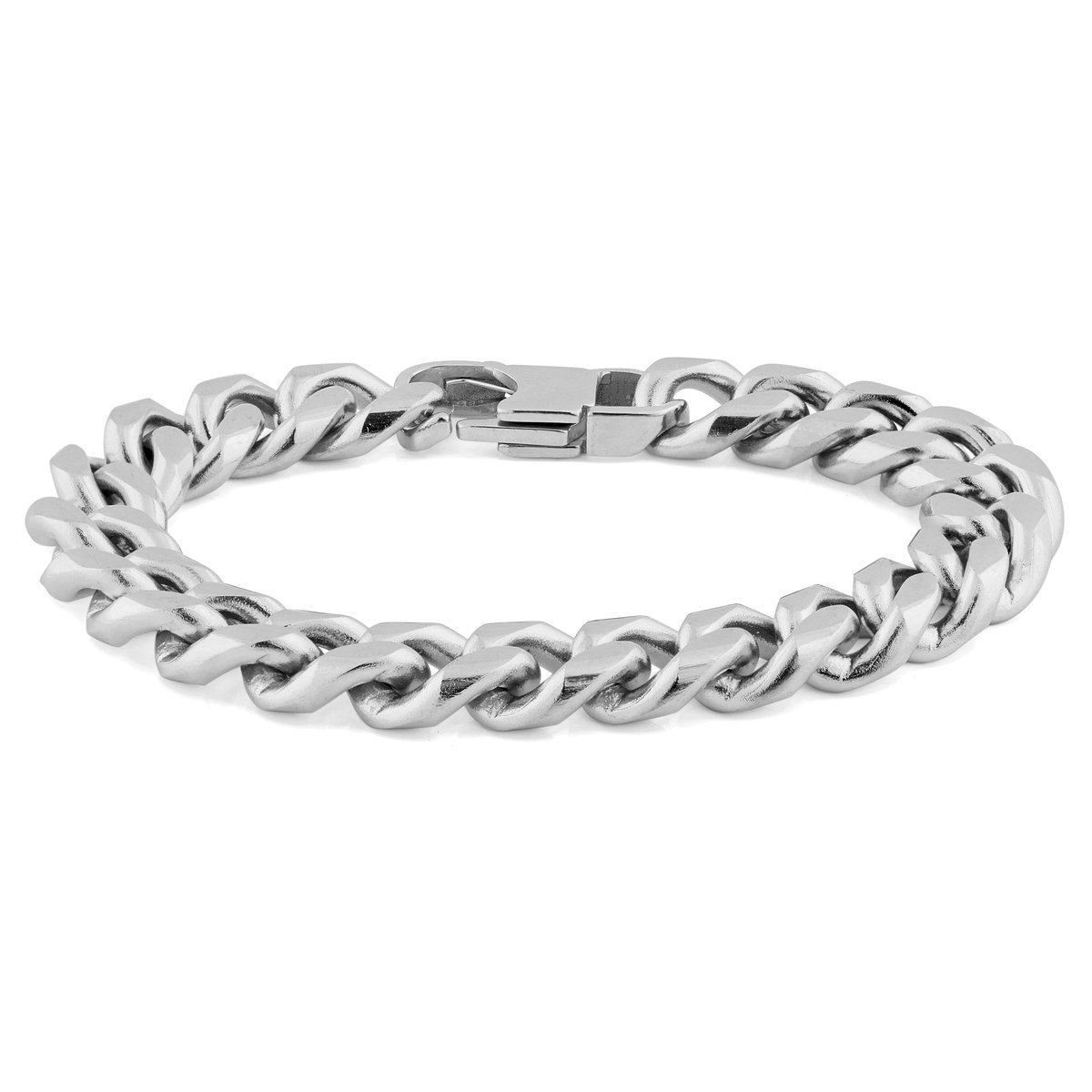 10 mm Zilverkleurige Ketting Armband