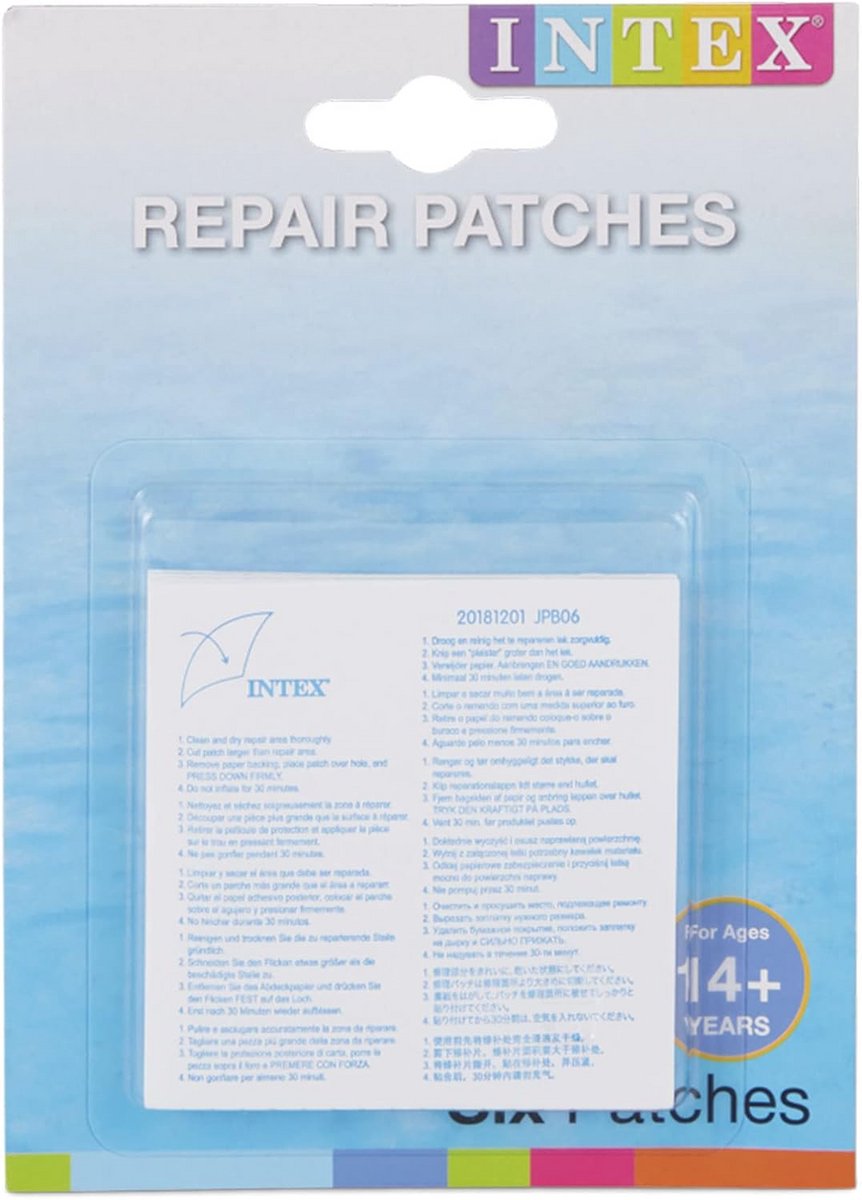 Reparatiepleisters voor Opblaasbare Artikelen - Zelfklevend PVC Set (6 Stuks)