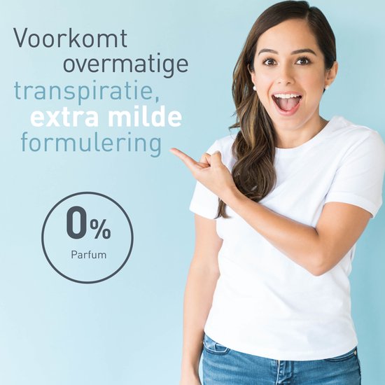 Deoleen Anti-transpirant - Aerosol Regular - Voorkomt overmatige transpiratie en transpiratiegeur - 48 uur effectief - 0% parfum - Dermatologisch getest - Deodorant - 150 ml