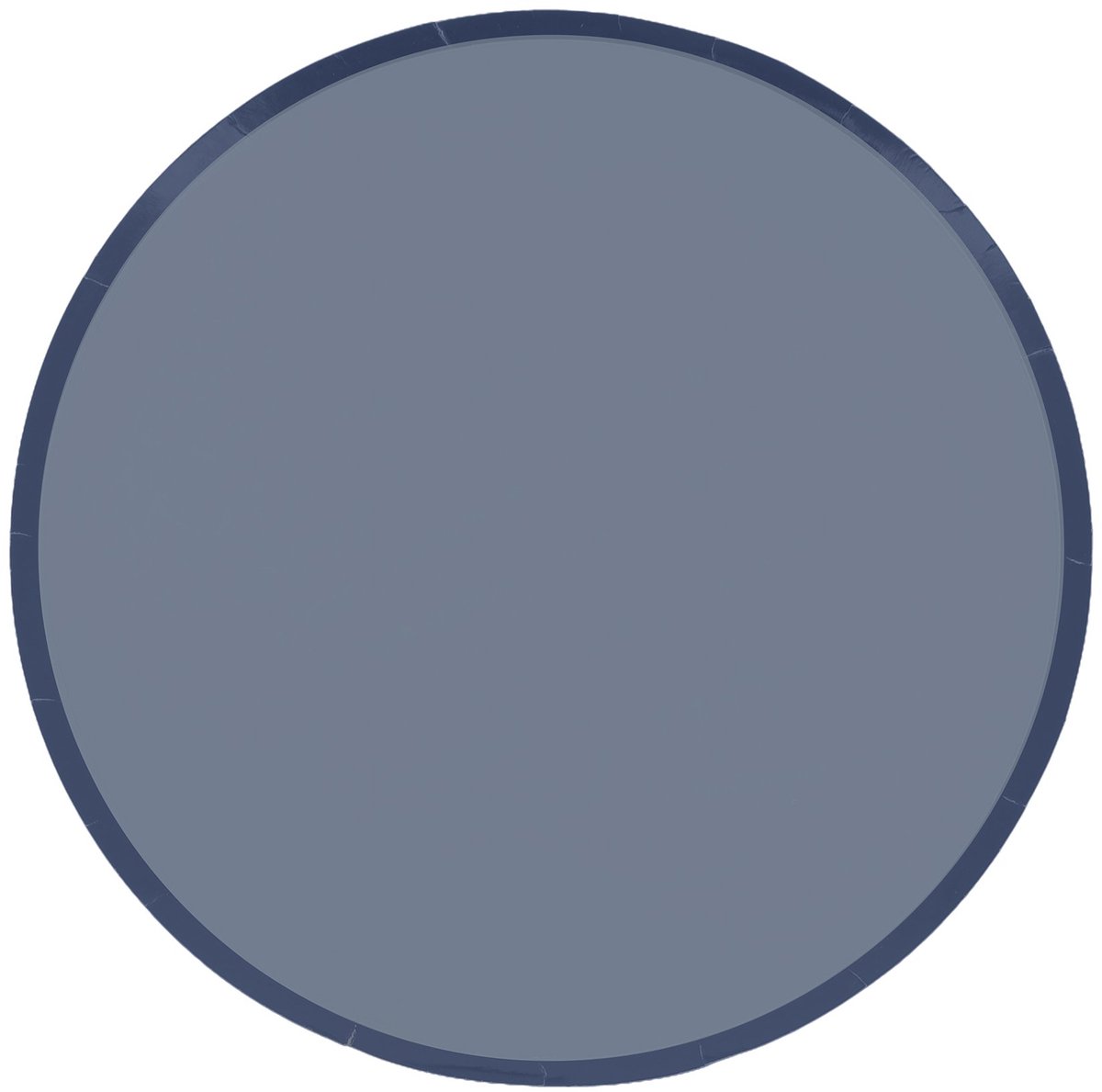 ARTYFETES - 6 tweekleurige kartonnen borden stormblauw en marineblauw 22,5cm chique design