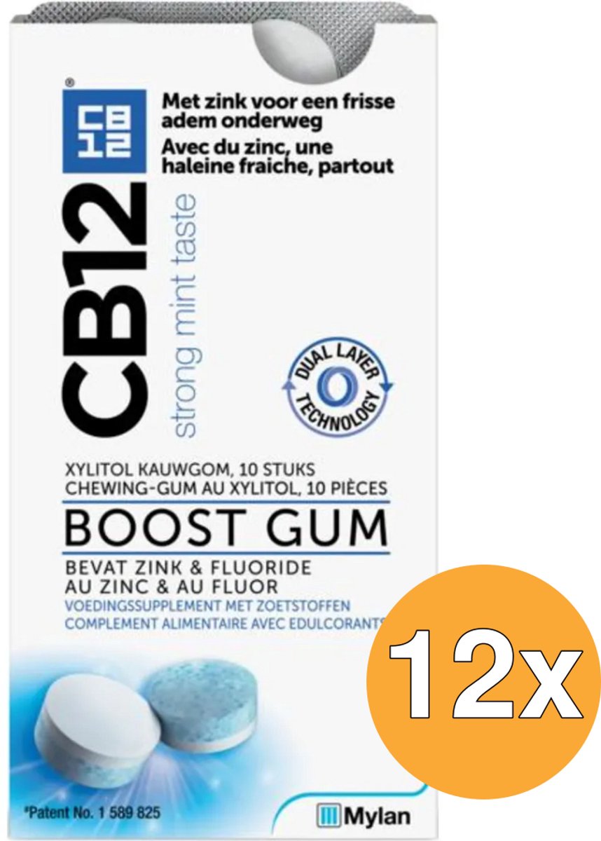 12x CB12 Boost 10 kauwgoms