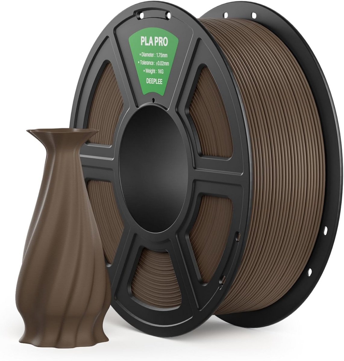 Sterk PLA Pro Filament 1.75mm Bruin 1KG voor 3D Printers