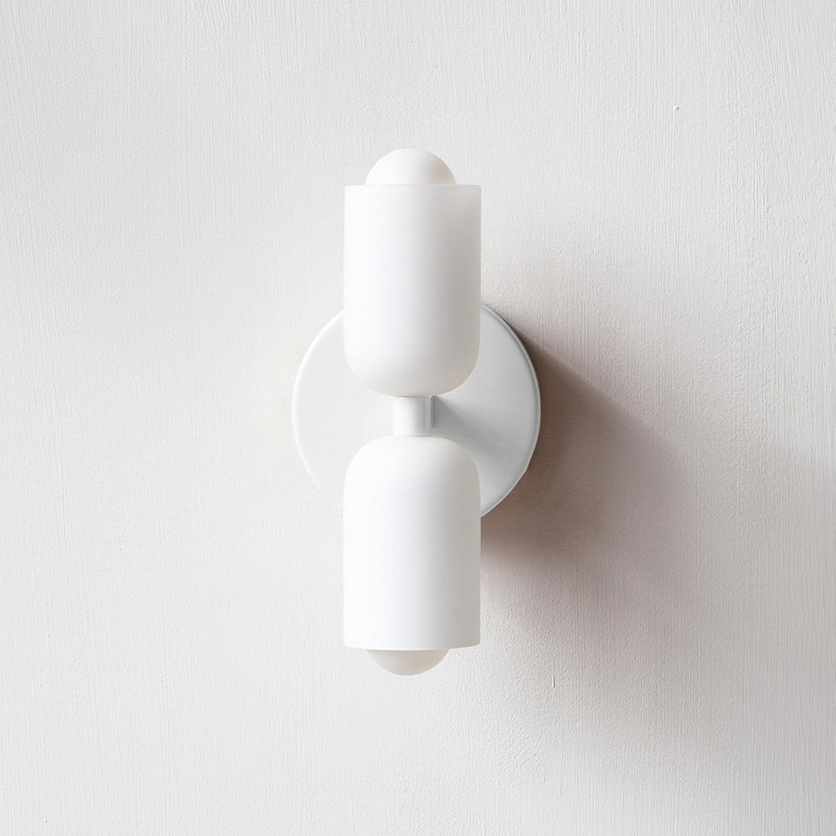 Moderne Wandlamp Binnen met Twee Lichtpunten E27 Fitting Wit