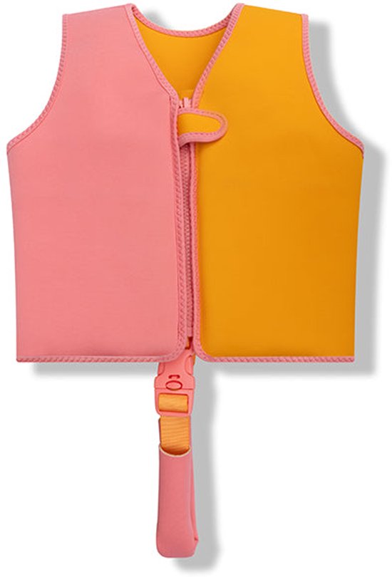Swim Essentials Zwemvest - Oranje/Roze - Vivid Clash - 3/6 Jaar