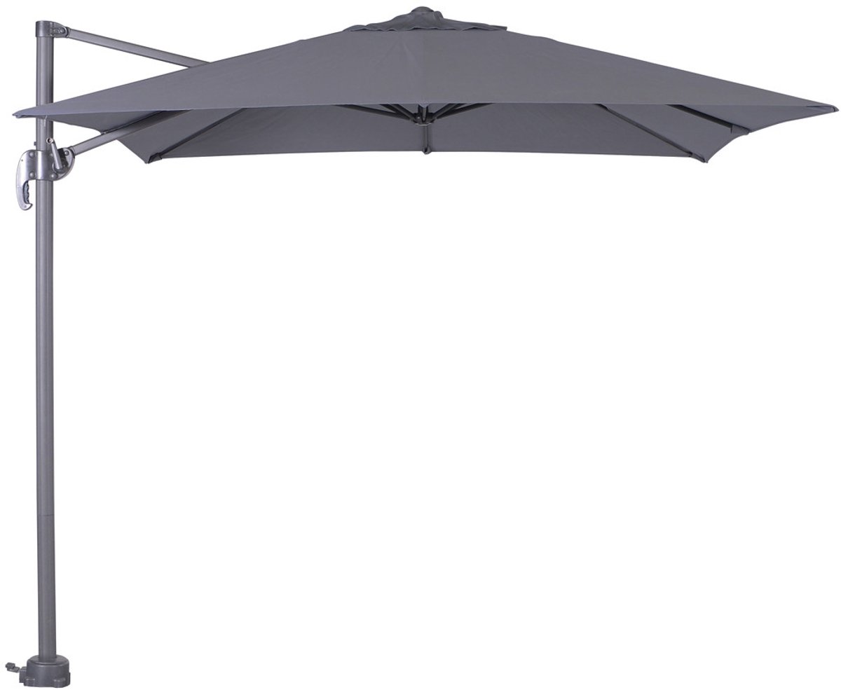Garden Impressions Hawaii zweefparasol S 250x250 - donker grijs