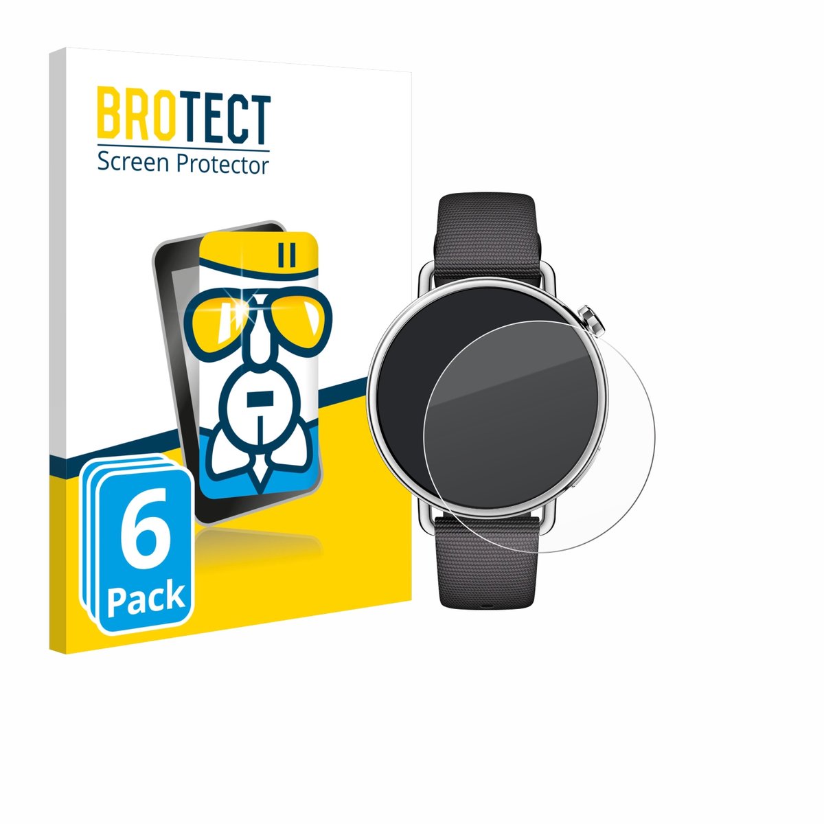 Screenprotector 6 Stuks voor Xiaomi Watch S4 (41 mm) Beschermglas transparant