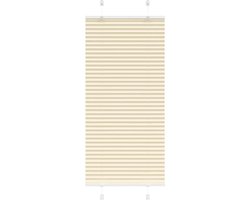 vidaXL - Plissé - rolgordijn - 55x100 - cm - stofbreedte - 54,4 - cm - polyester - crème
