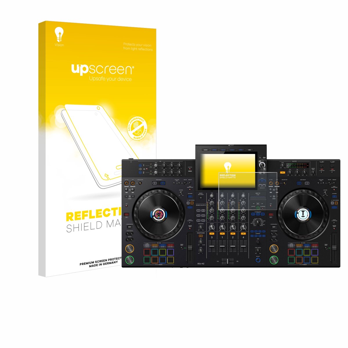 upscreen - Screenprotector voor AlphaTheta XDJ-AZ - Folie Beschermfolie anti glare matte