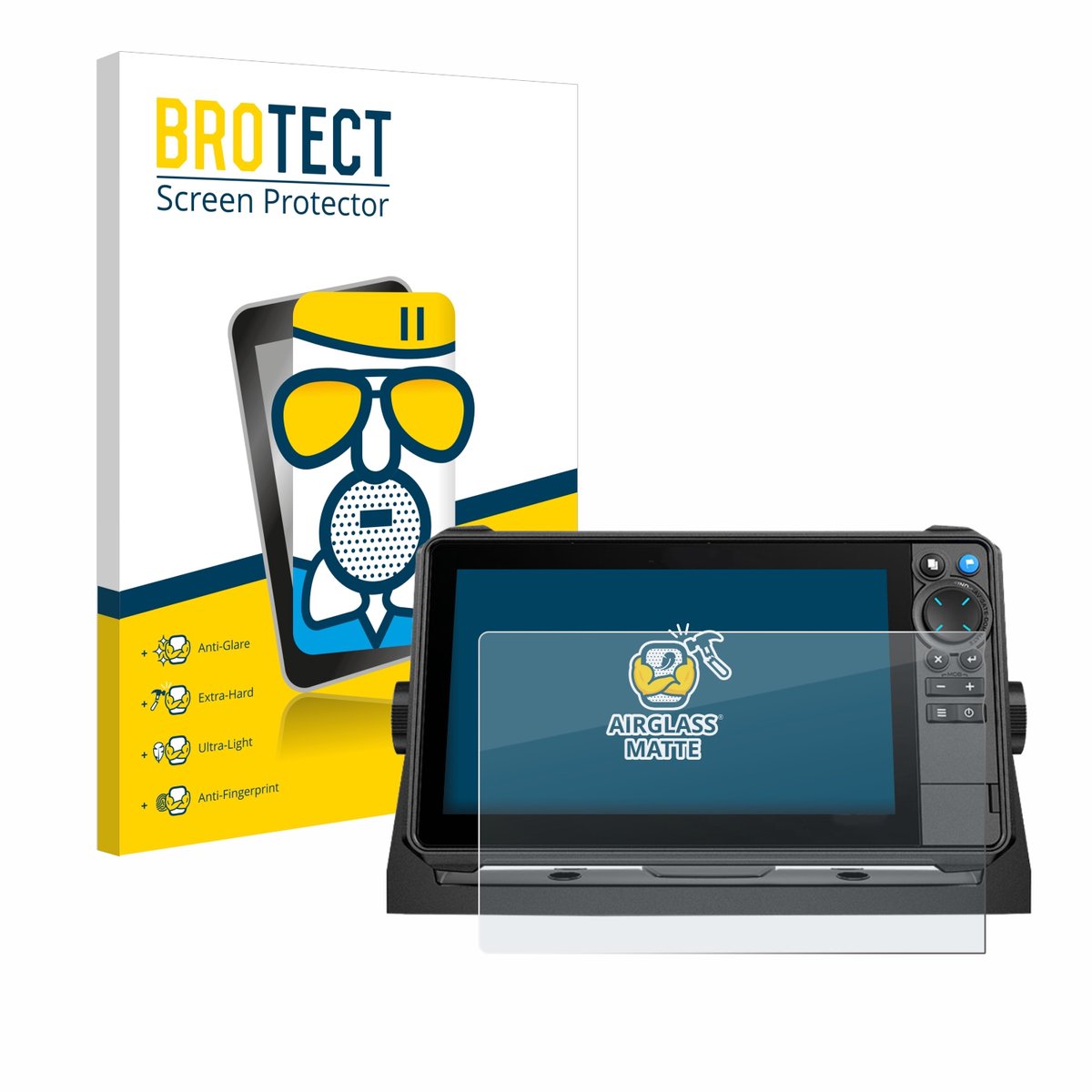 BROTECT - Screenprotector voor Lowrance HDS-9 Pro - Folie Beschermfolie Beschermglas matte