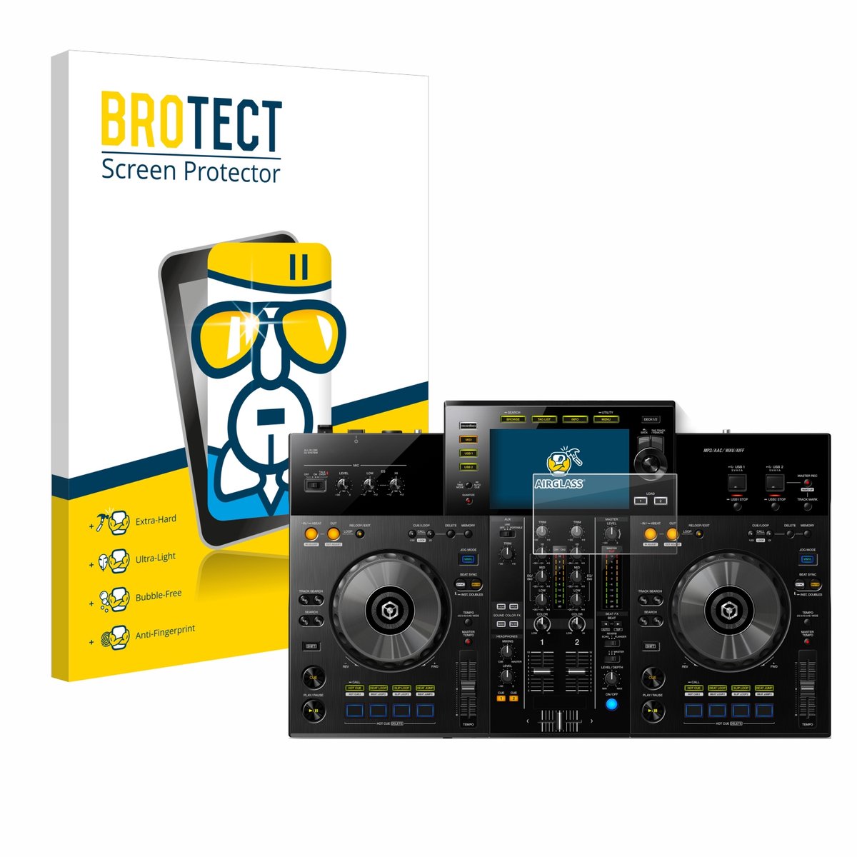 Screenprotector voor Pioneer XDJ -RR Beschermglas transparant