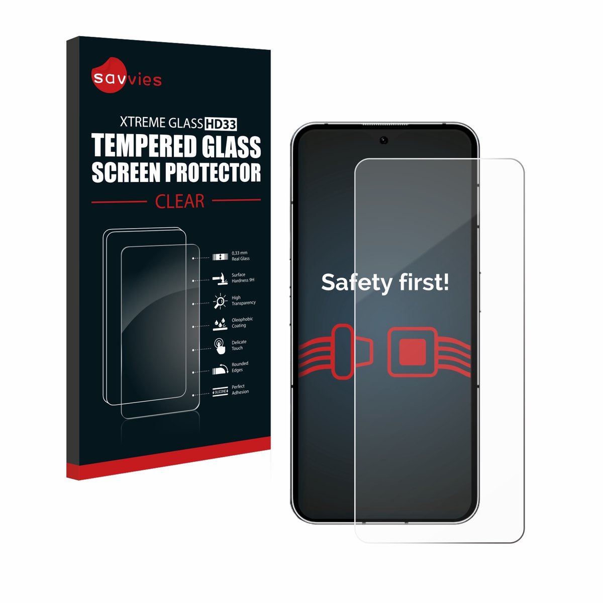 Savvies - Glas Screenprotector voor Nothing Phone (2) - Gehard Beschermglas 9H