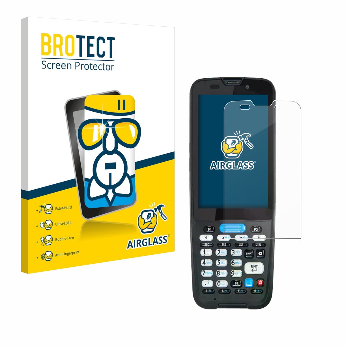 Screenprotector voor Unitech HT330 Beschermglas transparant