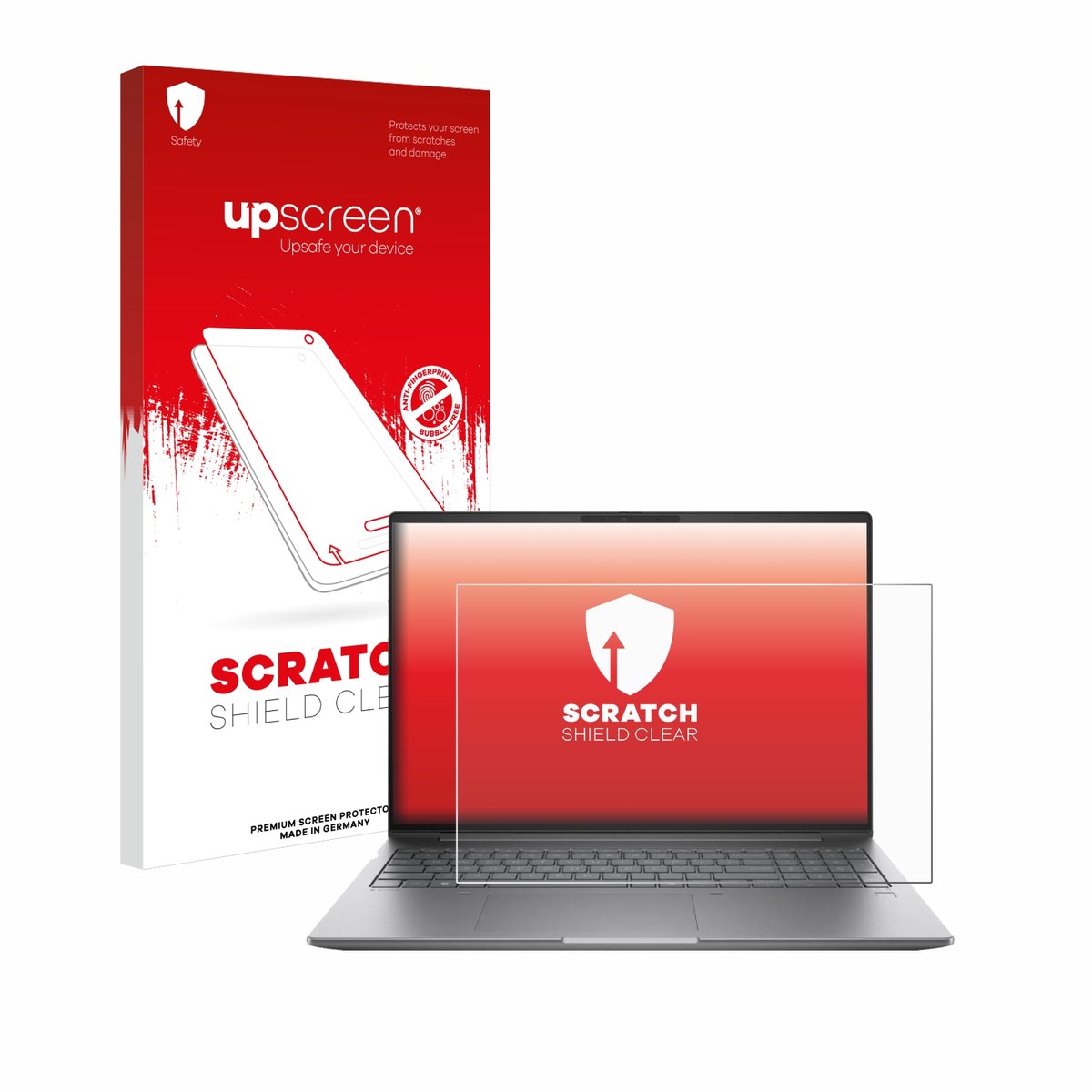 upscreen - Screenprotector voor HP ZBook Power 16 G11 - Folie Beschermfolie transparant