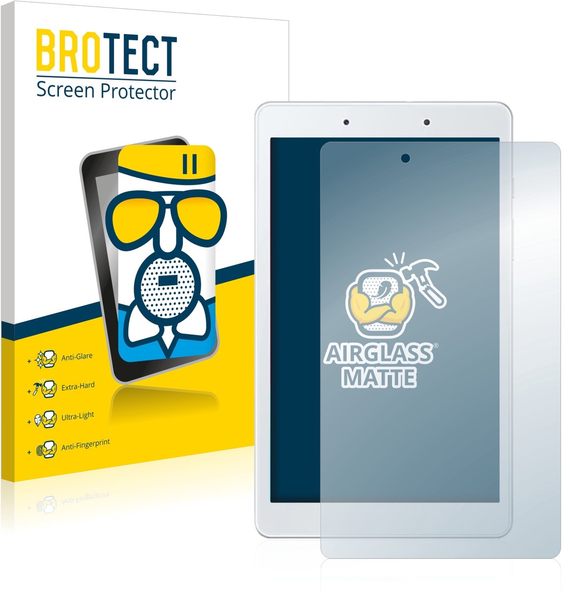 BROTECT - Screenprotector voor Samsung Galaxy Tab A 8.0 WiFi 2019 - Folie Beschermfolie Beschermglas matte
