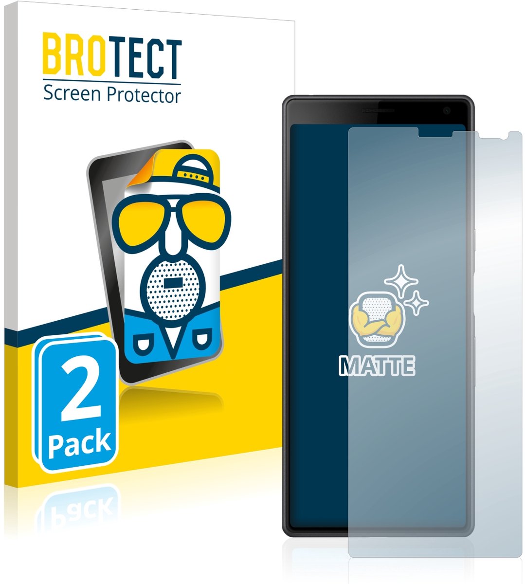 BROTECT - Screenprotector voor Sony Xperia 10 - Folie Beschermfolie matte 2 Stuks