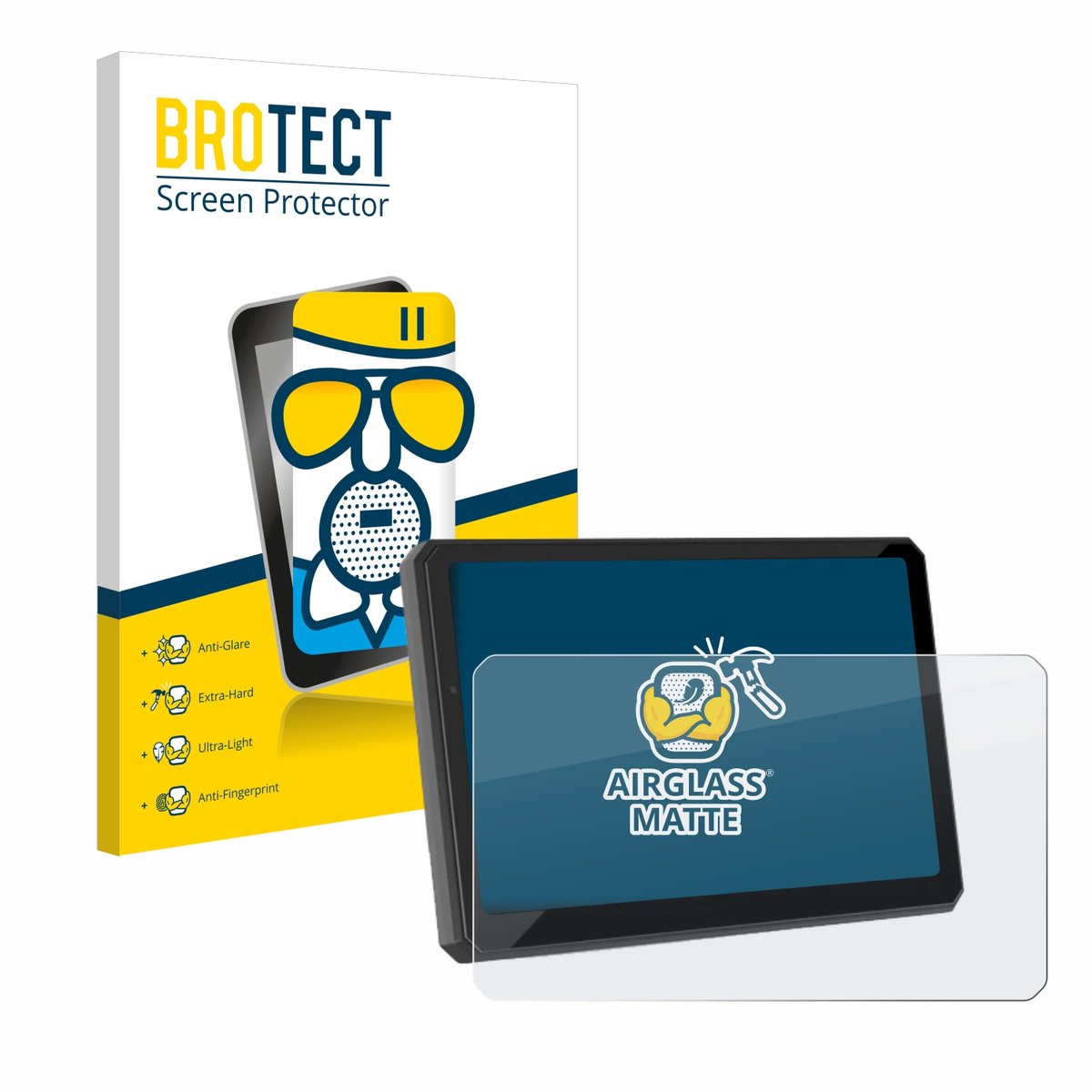 BROTECT - Screenprotector voor Carpuride W712D 7" - Folie Beschermfolie Beschermglas matte