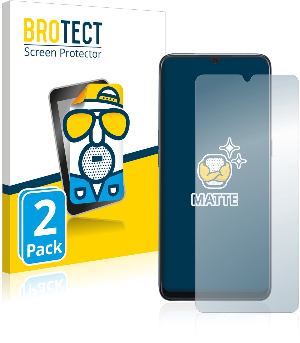 BROTECT - Screenprotector voor Oppo A91 - Folie Beschermfolie matte 2 Stuks