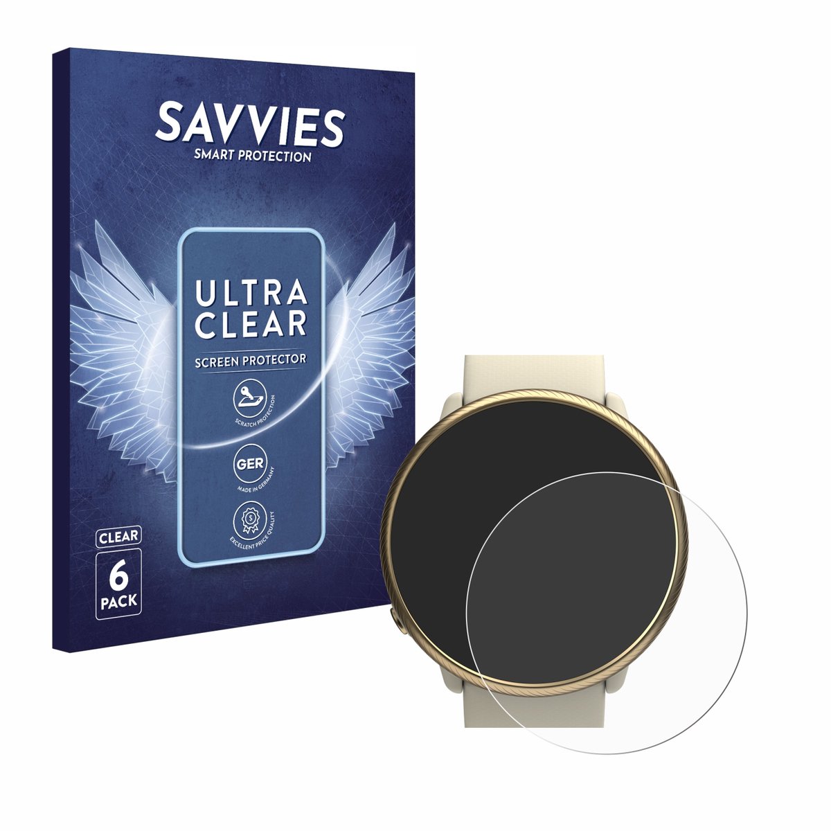 Savvies - Screenprotector voor Polar Ignite 2 - Folie Beschermfolie transparant 6 Stuks